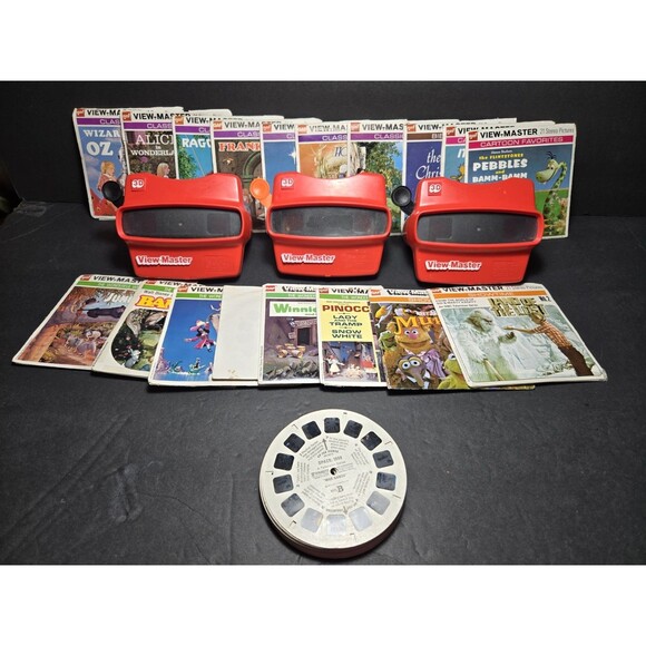 Viewmaster W/Reels Mix Set Of 18 Plus - Picture 1 of 1